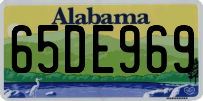 AL license plate 65DE969