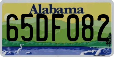 AL license plate 65DF082