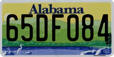 AL license plate 65DF084