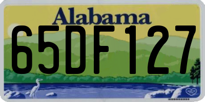 AL license plate 65DF127
