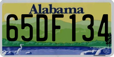 AL license plate 65DF134