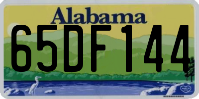 AL license plate 65DF144