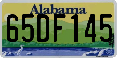 AL license plate 65DF145