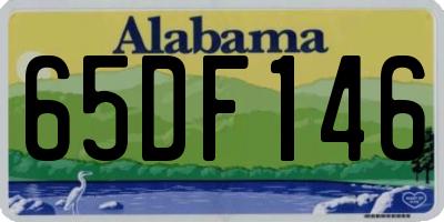 AL license plate 65DF146