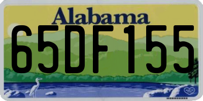 AL license plate 65DF155