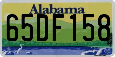 AL license plate 65DF158