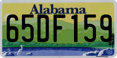 AL license plate 65DF159