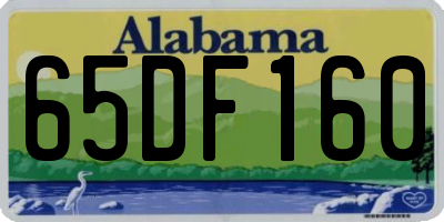 AL license plate 65DF160