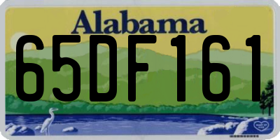 AL license plate 65DF161