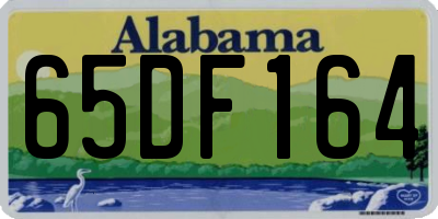 AL license plate 65DF164