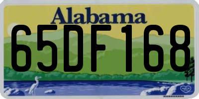 AL license plate 65DF168