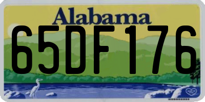 AL license plate 65DF176