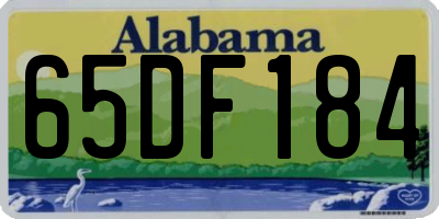 AL license plate 65DF184