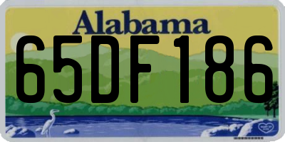 AL license plate 65DF186