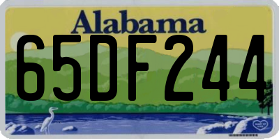 AL license plate 65DF244