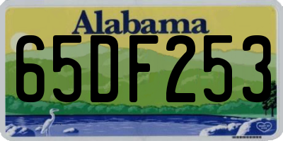 AL license plate 65DF253