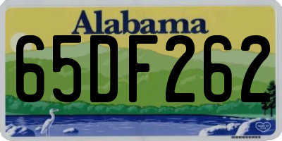 AL license plate 65DF262