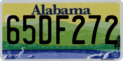 AL license plate 65DF272