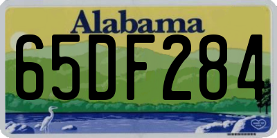 AL license plate 65DF284
