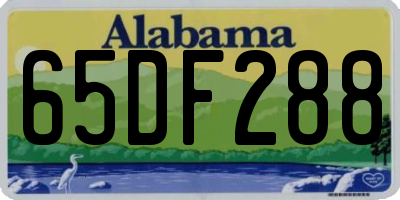 AL license plate 65DF288