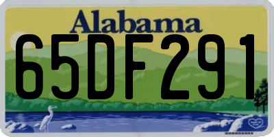 AL license plate 65DF291