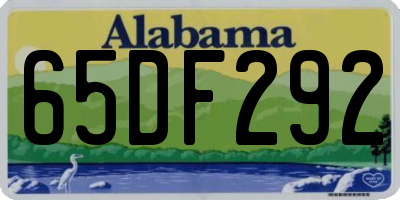 AL license plate 65DF292