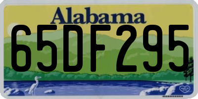 AL license plate 65DF295