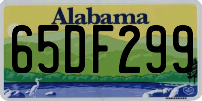 AL license plate 65DF299