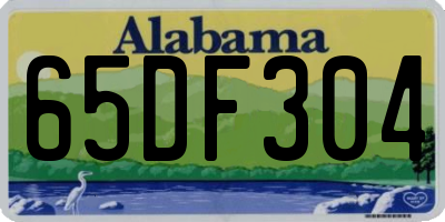 AL license plate 65DF304