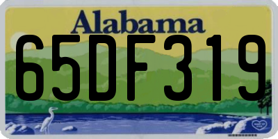 AL license plate 65DF319