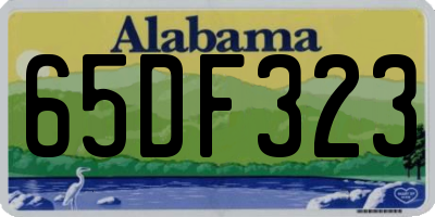 AL license plate 65DF323