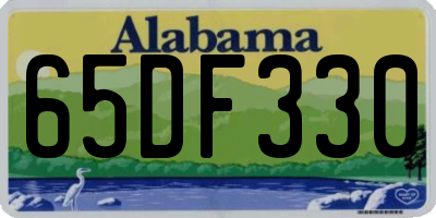 AL license plate 65DF330