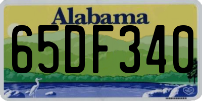 AL license plate 65DF340