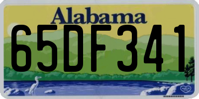 AL license plate 65DF341