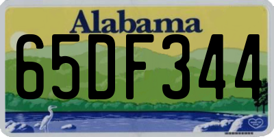 AL license plate 65DF344