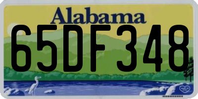 AL license plate 65DF348
