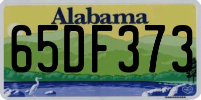 AL license plate 65DF373
