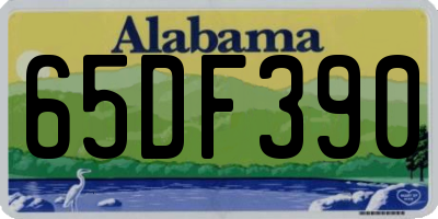 AL license plate 65DF390