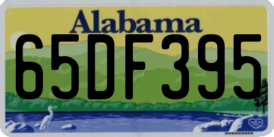 AL license plate 65DF395