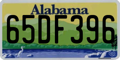 AL license plate 65DF396