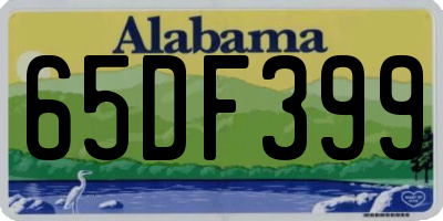 AL license plate 65DF399