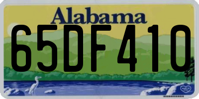 AL license plate 65DF410