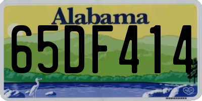 AL license plate 65DF414