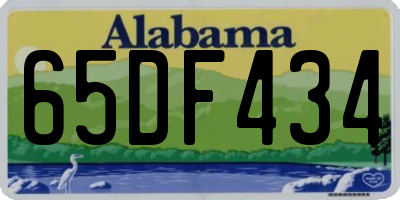 AL license plate 65DF434