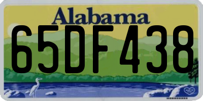 AL license plate 65DF438