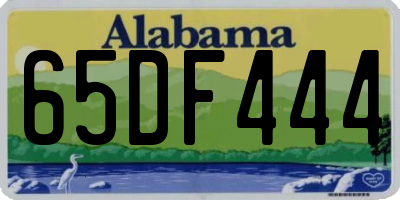 AL license plate 65DF444
