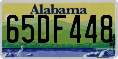 AL license plate 65DF448