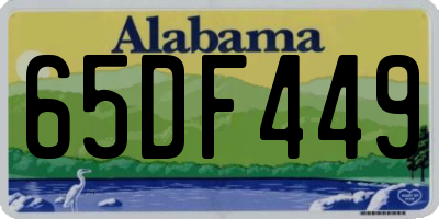 AL license plate 65DF449