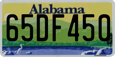 AL license plate 65DF450