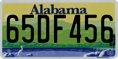 AL license plate 65DF456